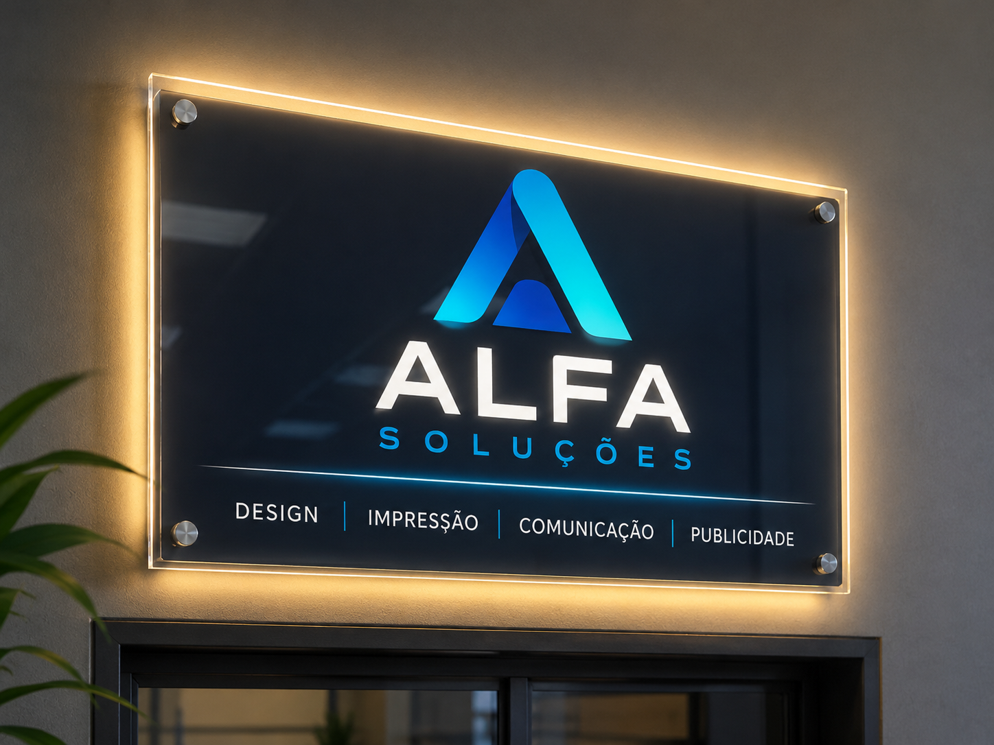 Placas Luminosas em Acrílico